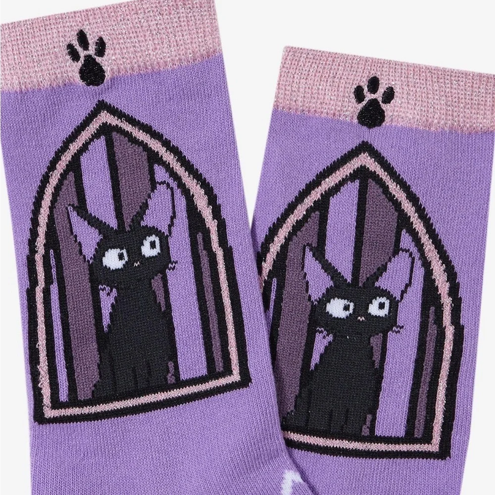 Studio Ghibli Kiki’s Delivery Service‎ Jiji Stained Glass Crew Socks Hot Topic